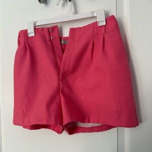 ASOS Pink High Waist Tailored Shorts